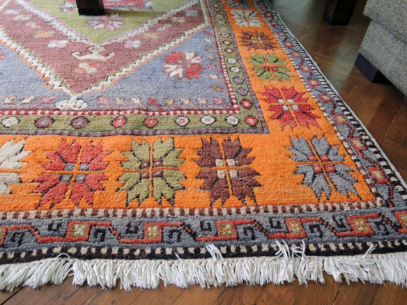 Our mid last century rug woven in Çanakkale.